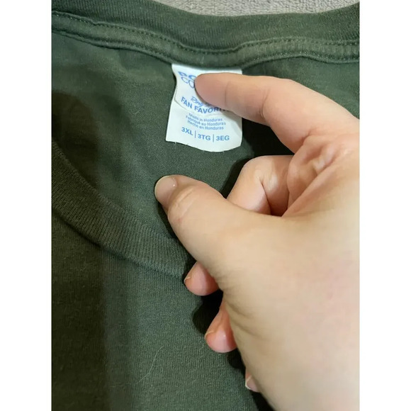 Army Green Short‎ Sleeve Tee Shirt Size 3XL Brunette Causal Top Streetwear Funny - Picture 3 of 3